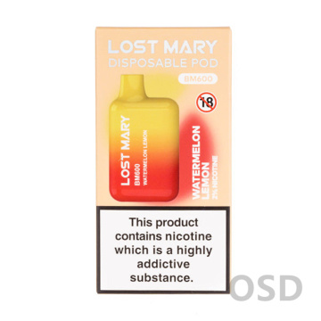 Mary Lost Mary BM600Puffs Vape descartável