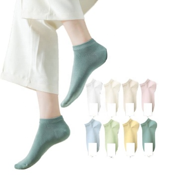 Kwaliteit van hoge kwaliteit Katoenen Pastel Short Boat Socks for Women - Spring &amp; Summer Wholesale