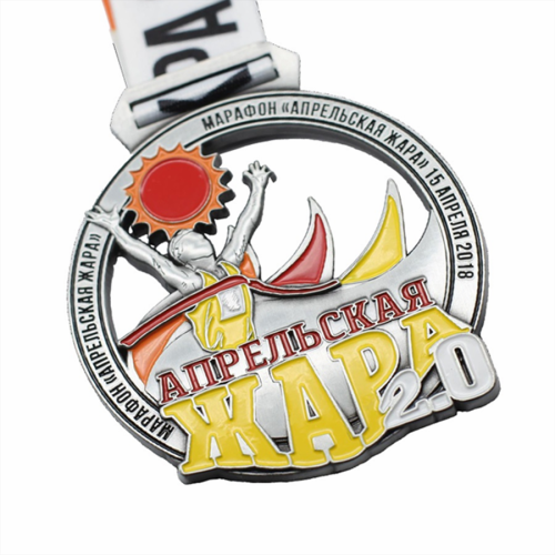 custom running race award enamel medals