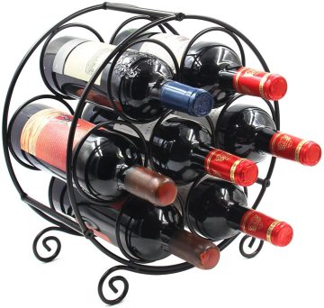 Freestanding Wine Storage Stand for Kitchen and Home Bar