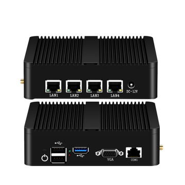 Bộ định tuyến phần mềm 4 LAN FANLESS Mini PC