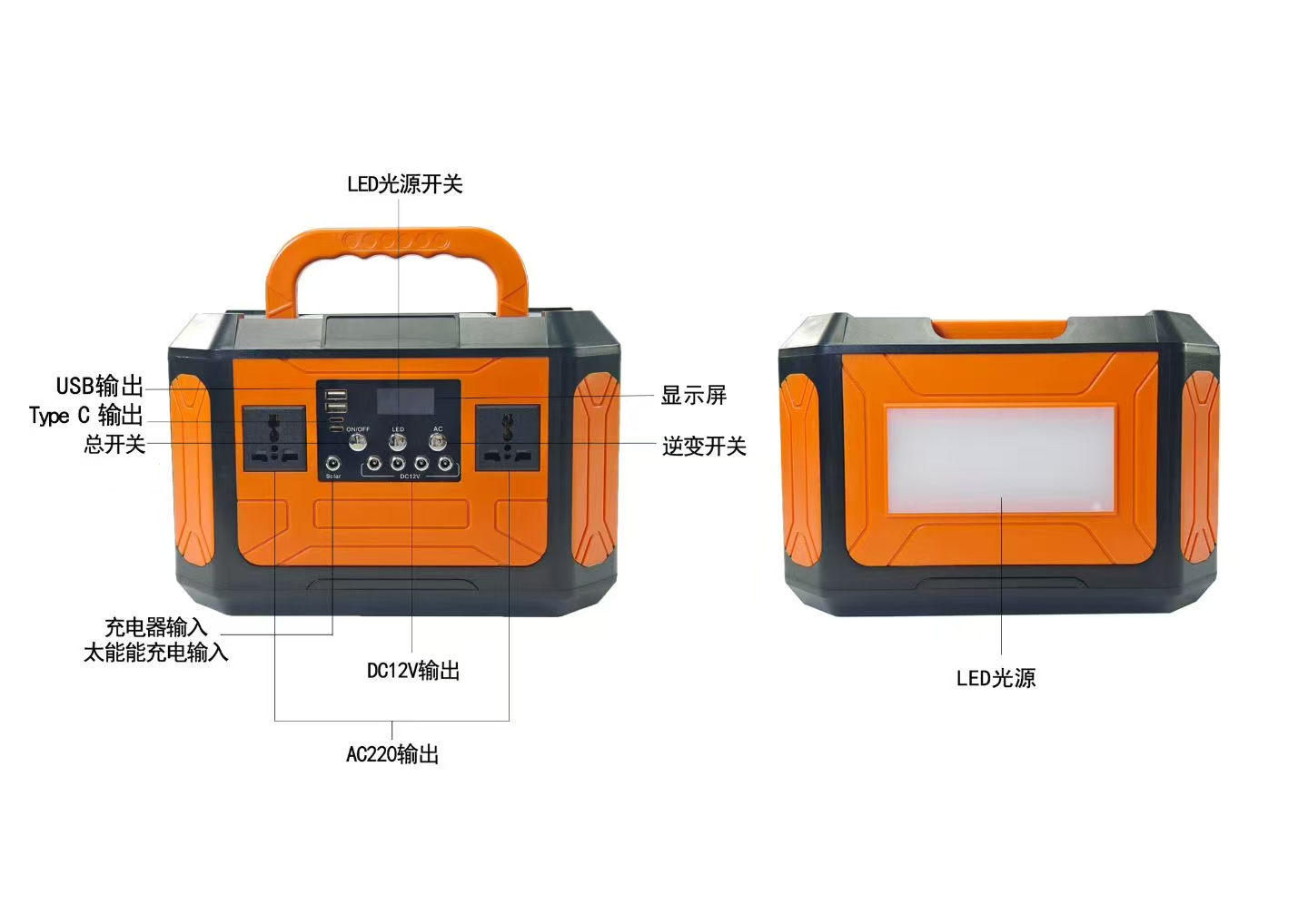 aokaidun 1000w portable power station