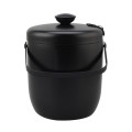 3L Double Wall Stainless Steel Black Ice Bucket