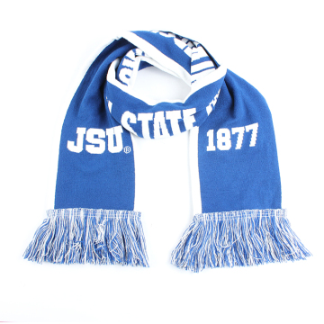 Custom Wholesale Jacquard Knitting Soccer Scarves for Winter