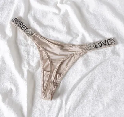 Lovely Secret Rhinestone G String Panties - Sexy Lingerie