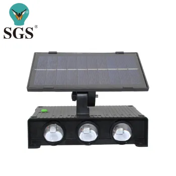 Solar-powered Motion Sensor Security Light for Garden, Home, and Wall