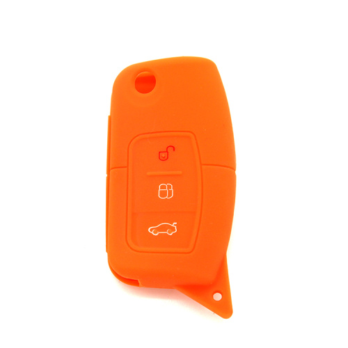 Colorful car key fob silicon holder for Ford