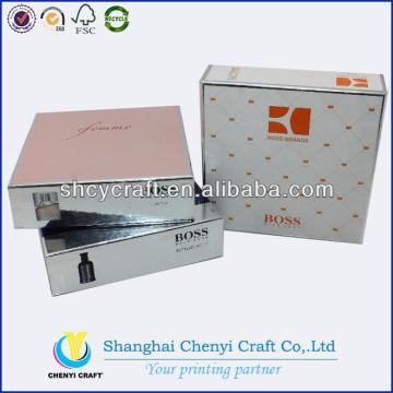 cosmetic silver box with UV printing
