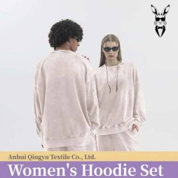 Розовый мужской стираный свитшот Cherry Blossom