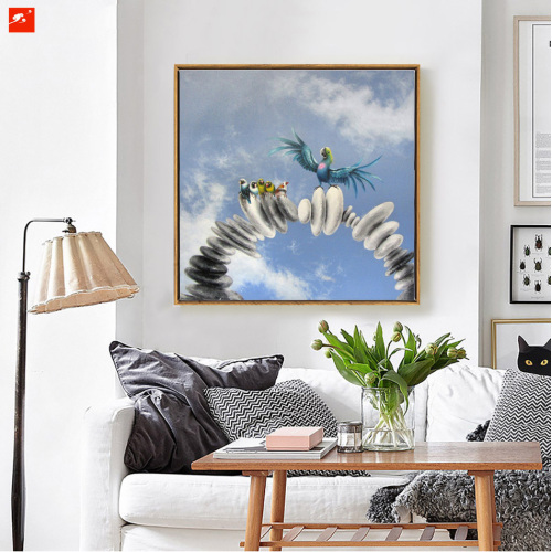 Unique Birds and Stones Canvas Prints