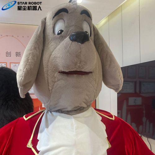 Anjing kartun animatronik berbicara untuk pertunjukan