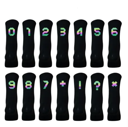 DH42 Rainbow Breathable Sports Knitting Socks - Reflective Cycling Socks