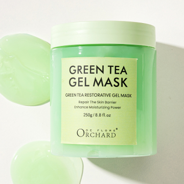 ORCHARD DE FLORE Chinese Wholesale Green Tea Restorative Gel Mask - Turmeric Moisturizing Face Care for Dry Skin with Free Sample