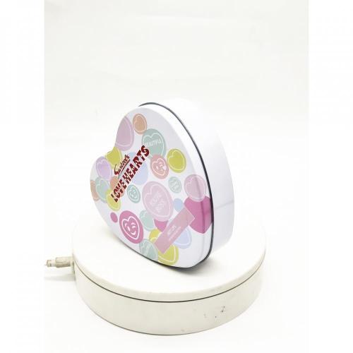 Custom Tin-plated Iron Heart-shaped Tin Box