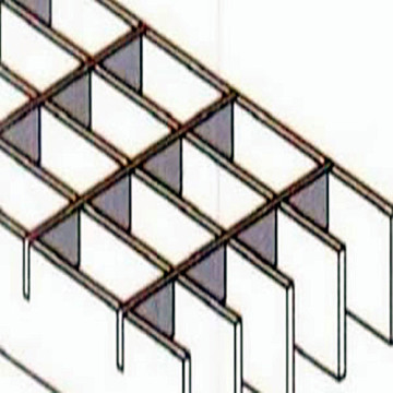 Painted  Plug Steel Bar Grid