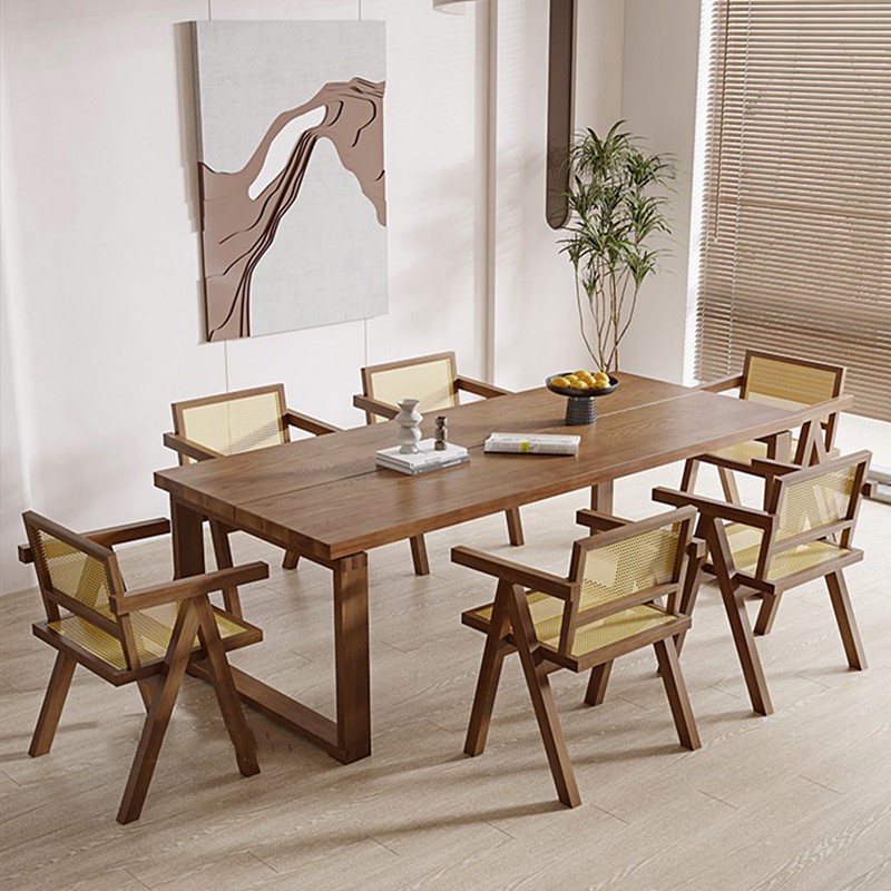 Solid Wood Dining Table And Chair Set