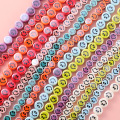 STRUNG BEADS SMILING CERAMIC BEADS 10mm 30pcs