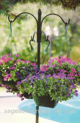 Wrought iron shepherd hook