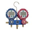 CT-GD-C Digital Manifold Gauge Set untuk Refrigerant HVAC Pendingin Pendingin Udara Penglihatan Kaca Digital Manifold Gauge