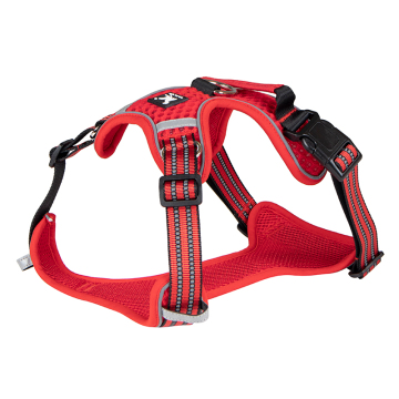 Small Lightweight Nylon Chest Harness pour chiens: Gitre de soulagement du stress durable, réfléchissant et respirant
