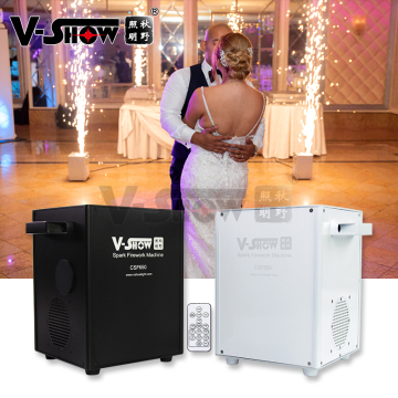 VSHOW CSF650 Spark Machines - 2pcs with Case, 650W Mini Cold Spark Machine for Weddings and DJ Events