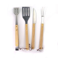 4 Stück Schnappwerkzeug Edelstahl Grill Set