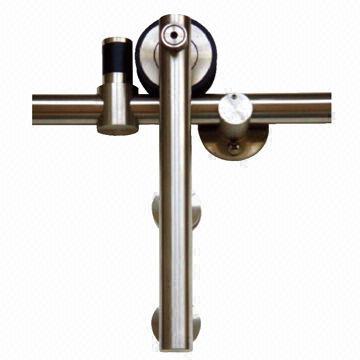 Modern frame-less sliding glass barn door fittings for room dividers, office partitions and closet