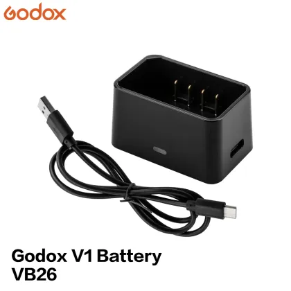 Godox Flash V1 Charger: VC26 Li-ion Battery and Type-C Charger for Flash Speedlight