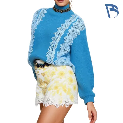 Klein Blue Knit Sweater
