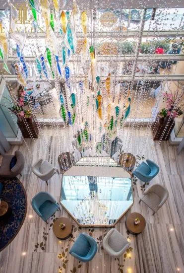 Multicolor modern waterfall chandelier lights