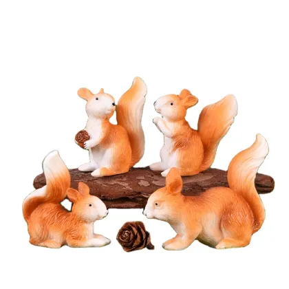 Resin Fairy Squirrel Miniature Garden Decoration