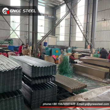 GI гофриран PVC Galvanzied покривен лист