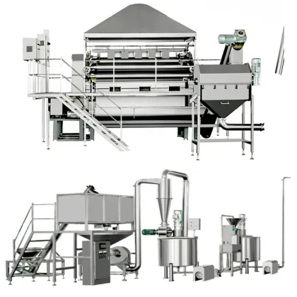 Full Automatic Production Line for Oatmeal and Rice Products Manufacturing Machine