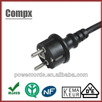 16A 250V vde waterproof power cord europe power cord plug