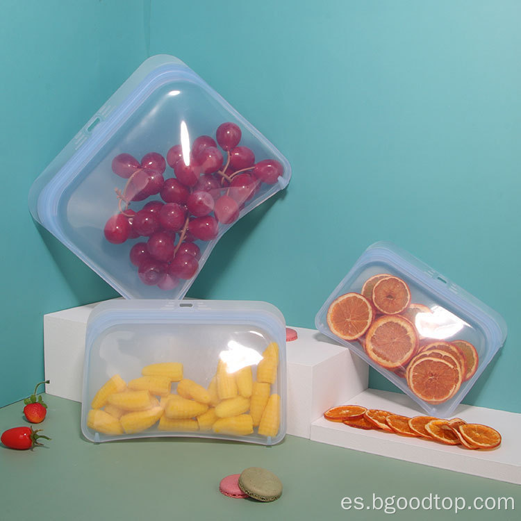 Bolsas de almacenamiento reutilizables de grado de silicona