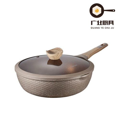 Вок Maifan с каменным антипригарным узором и чешуйчатым узором