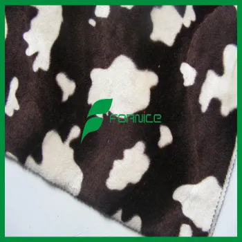 Suitable animal printed super soft velboa fabric