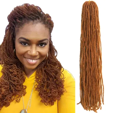 Sister Locks Afro Crochet Braids Ombre or Pure Color 20 inch Synthetic Hair for Women Faux Sister Locs Crochet Braiding Hair