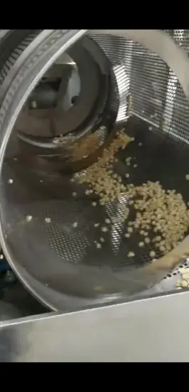 Hot air popcorn production line with good quality