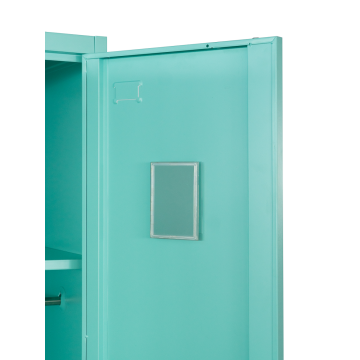 Armário de guarda-roupa verde de 2 portas para o quarto