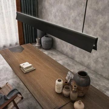 HLINEAR new design trumpet  L100155-P-L-L1000  ceiling lighting office pendant lamps modern linear lighting fixture