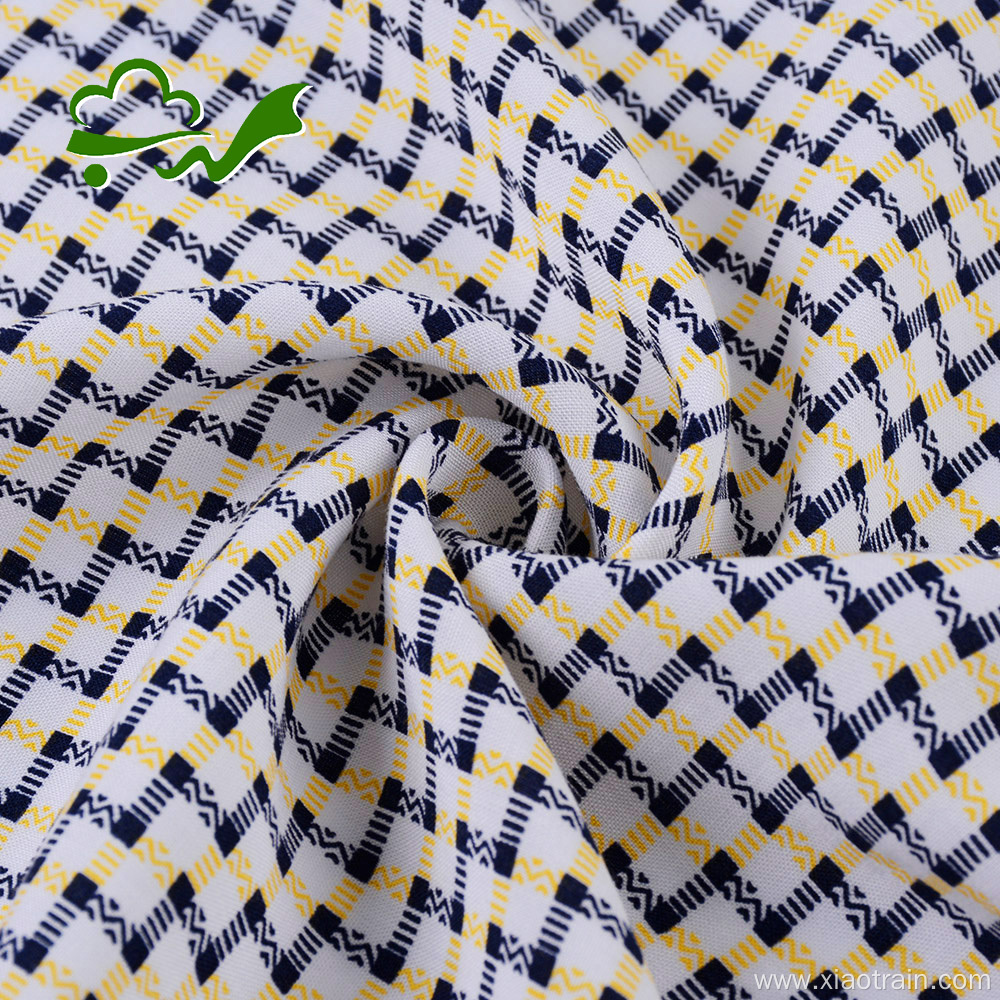 45s poplin woven printed rayon viscose fabric