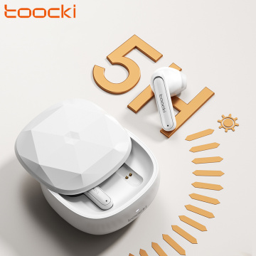 Toocki Popular Sliding Cover Design TWS Wireless Bluetooth Earbuds with Long Battery Life, ENC Noise Cancellation