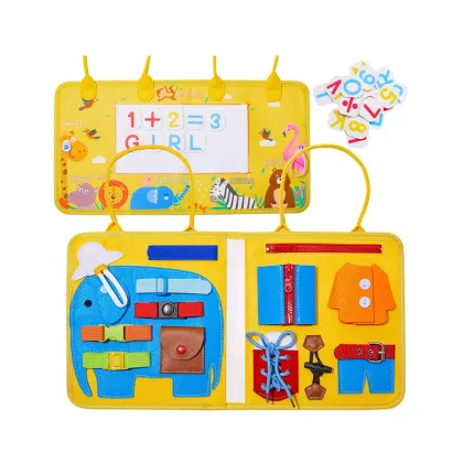 Sensory Learning Montessori Toddler Busy Board