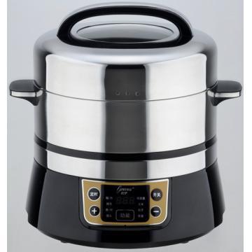 Mini electric steamer with full stainless steel cavity
