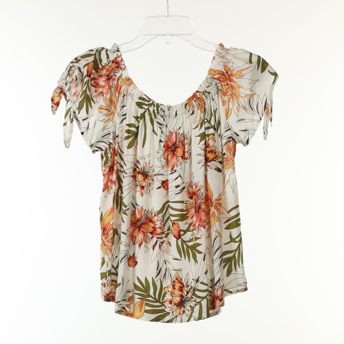 Cetak Blus Viscose Pendek