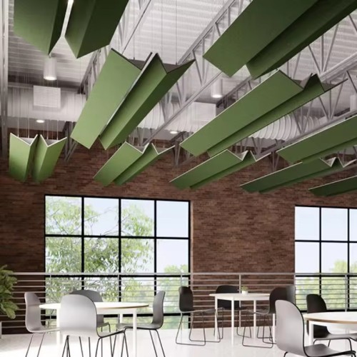 Painéis de som suspensos no teto de fibra de poliéster interior