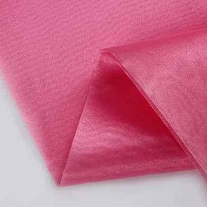 Dress textile fabric stocklot sparkle cheap organza fabric