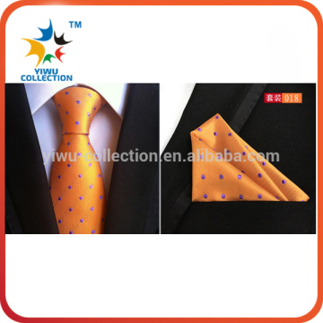 Customized Cool Men Striped Tie Cufflink Hanky Set