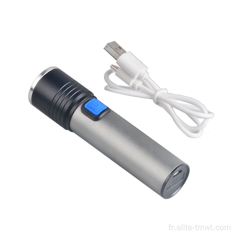 Pocket mini lampe de poche USB rechargeable